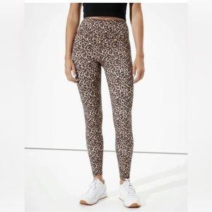 American Eagle The Everything Leggings Leopard Print Highest Rise